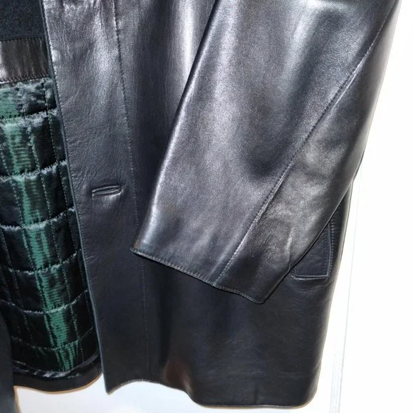 Andrew Marc - 3/4 length leather Jacket Size L - Picture 7 of 9